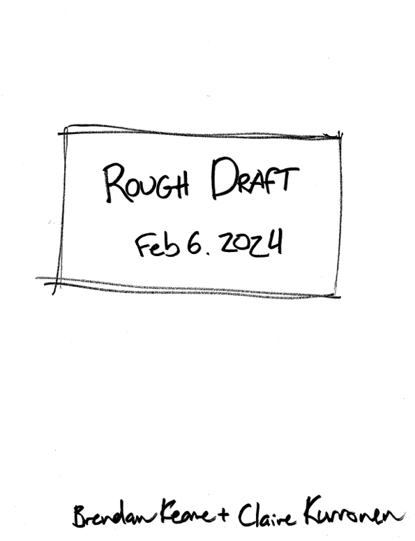 Seattle cityscape with Rough Draft Media logo