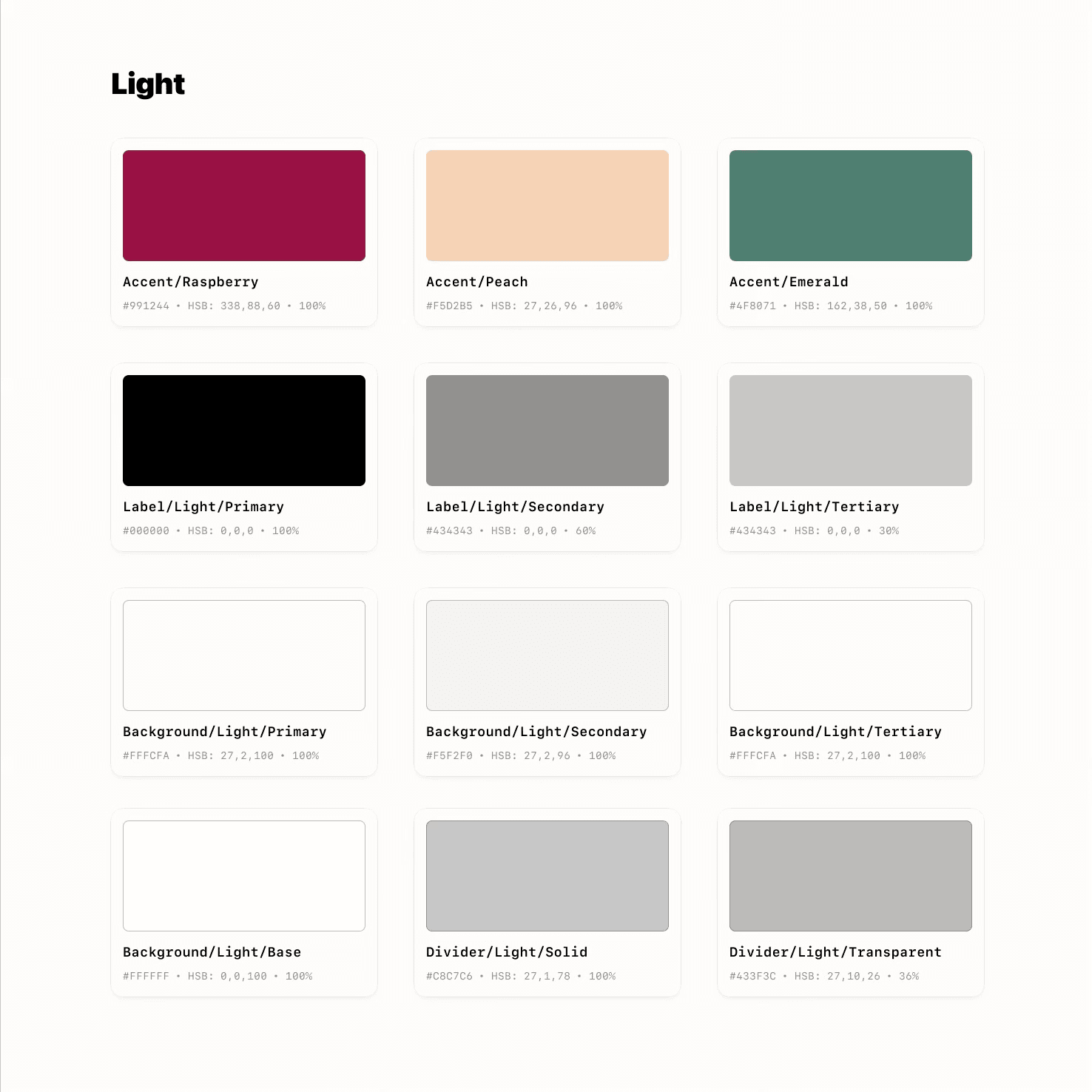 Color palette for Rough Draft Media