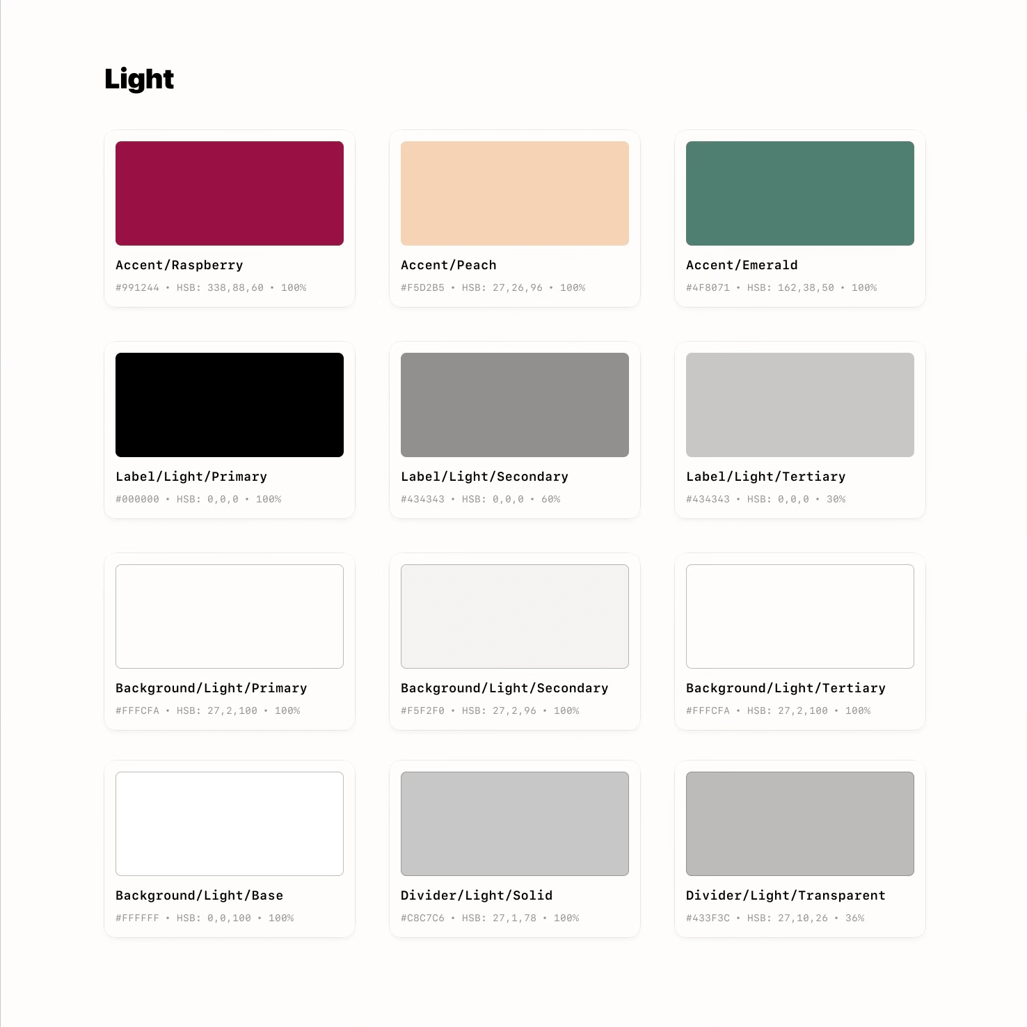 Color palette for Rough Draft Media
